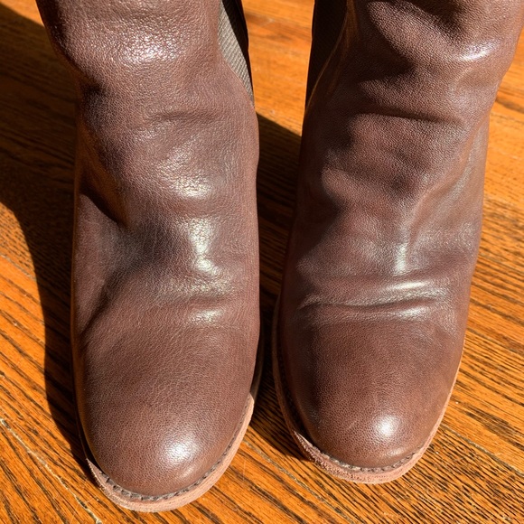 Stuart Weitzman - knee high brown leather boots - Picture 5 of 6